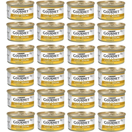 Gourmet Gold Kıyılmış Tavuklu Yaş Kedi Maması 85 Gr X 24 Adet