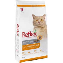 Reflex Tavuklu ve Pirinçli Yetişkin Kedi Maması 15 Kg