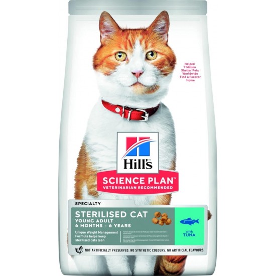 Hills Adult Sterilised Cat Ton Balıklı Kısırlaştırılmış Yetişkin Kedi Maması 10 Kg